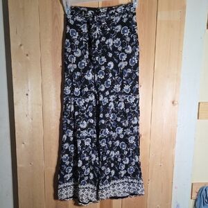 Floral Wide-Leg Pants